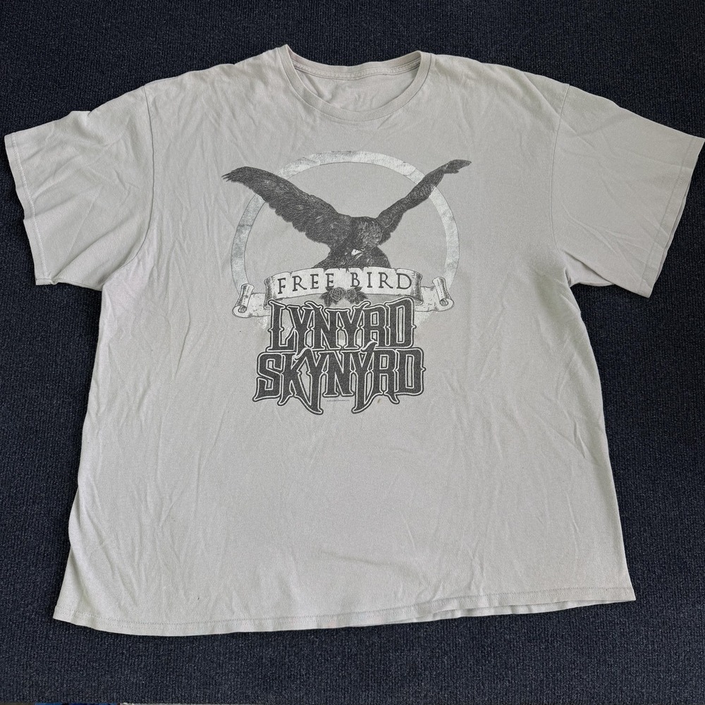 Lynyrd Skynyrd Free Bird Shirt Mens‎ XL Gray Tour 2020 Graphic Band Tee T-Shirt